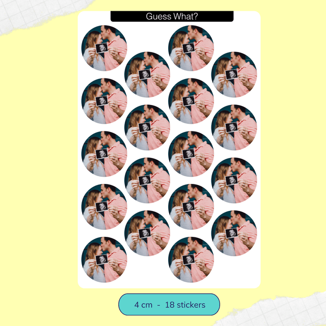 Custom Sticker Sheet - round stickers, multiple images per sheet