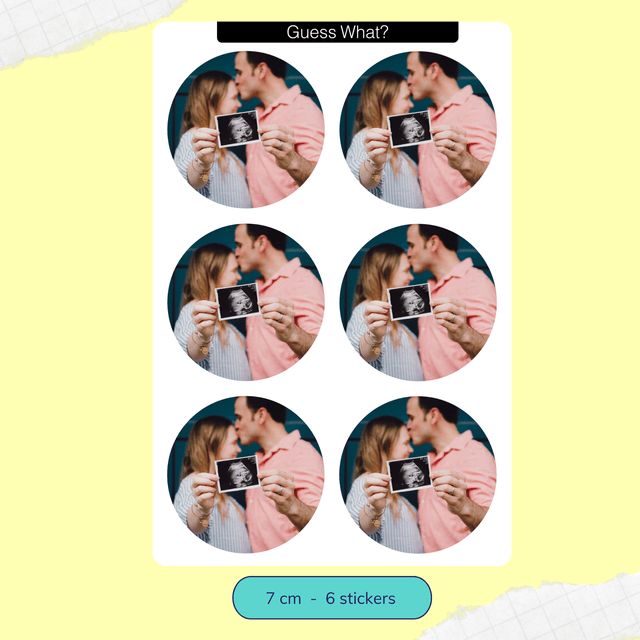 Custom Sticker Sheet - round stickers, multiple images per sheet