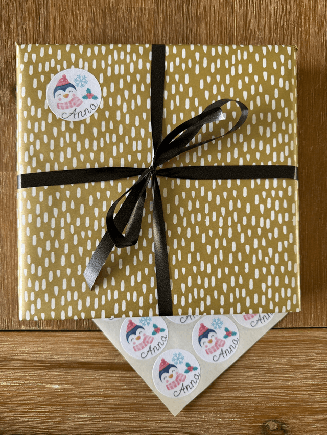 Christmas Gift Stickers With Name