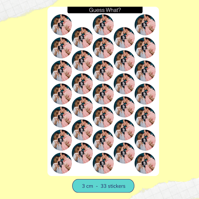 Custom Sticker Sheet - round stickers, multiple images per sheet