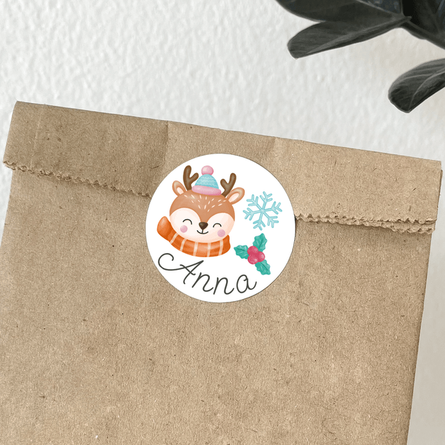 Christmas Gift Stickers With Name