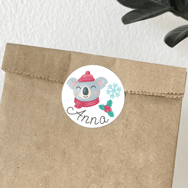 Christmas Gift Stickers With Name